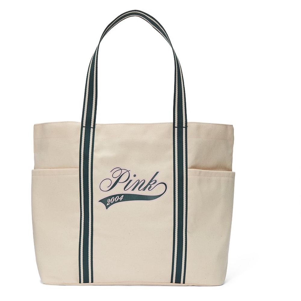 NWT Victoria’s Secret PINK Campus Canvas Tote Bag